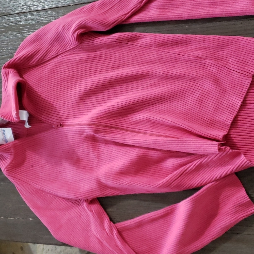Pink zip up